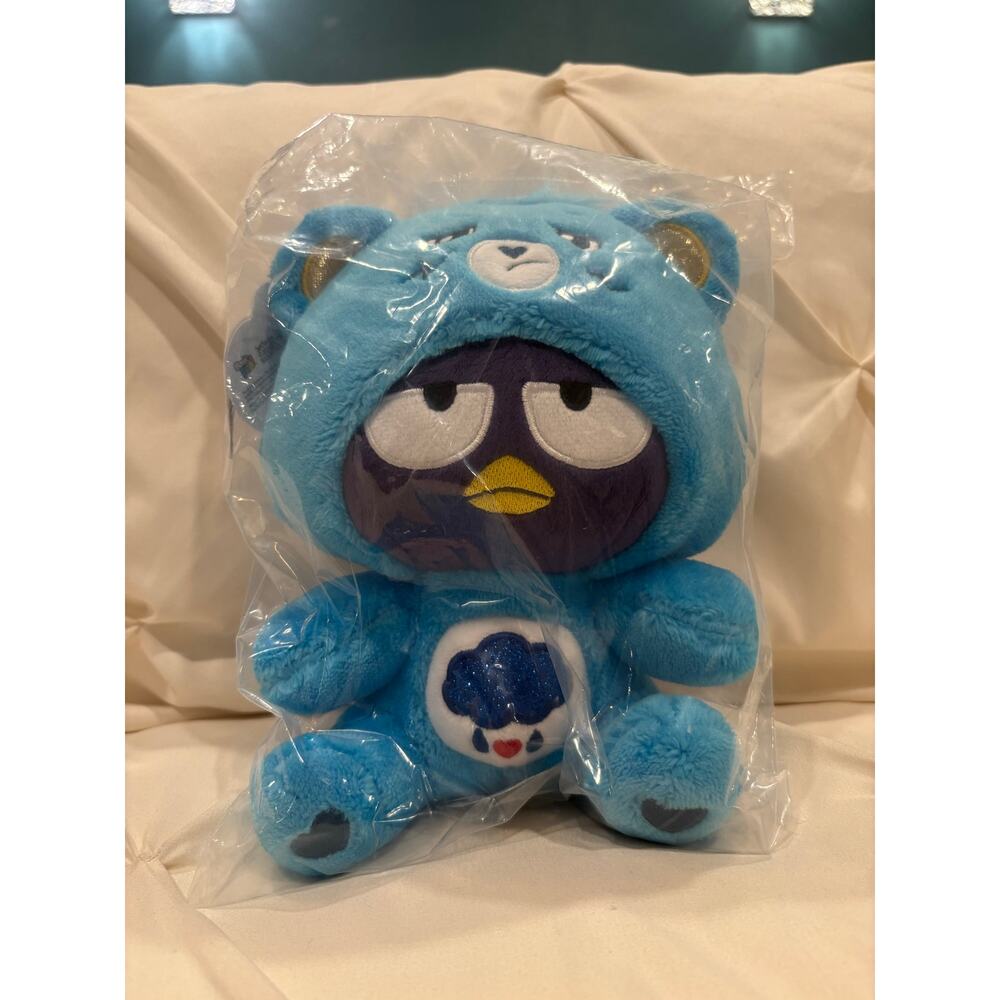 Care Bears Badtz-Maru Dressed As Grumpy Bear 8" Blue Soft Plush NWT